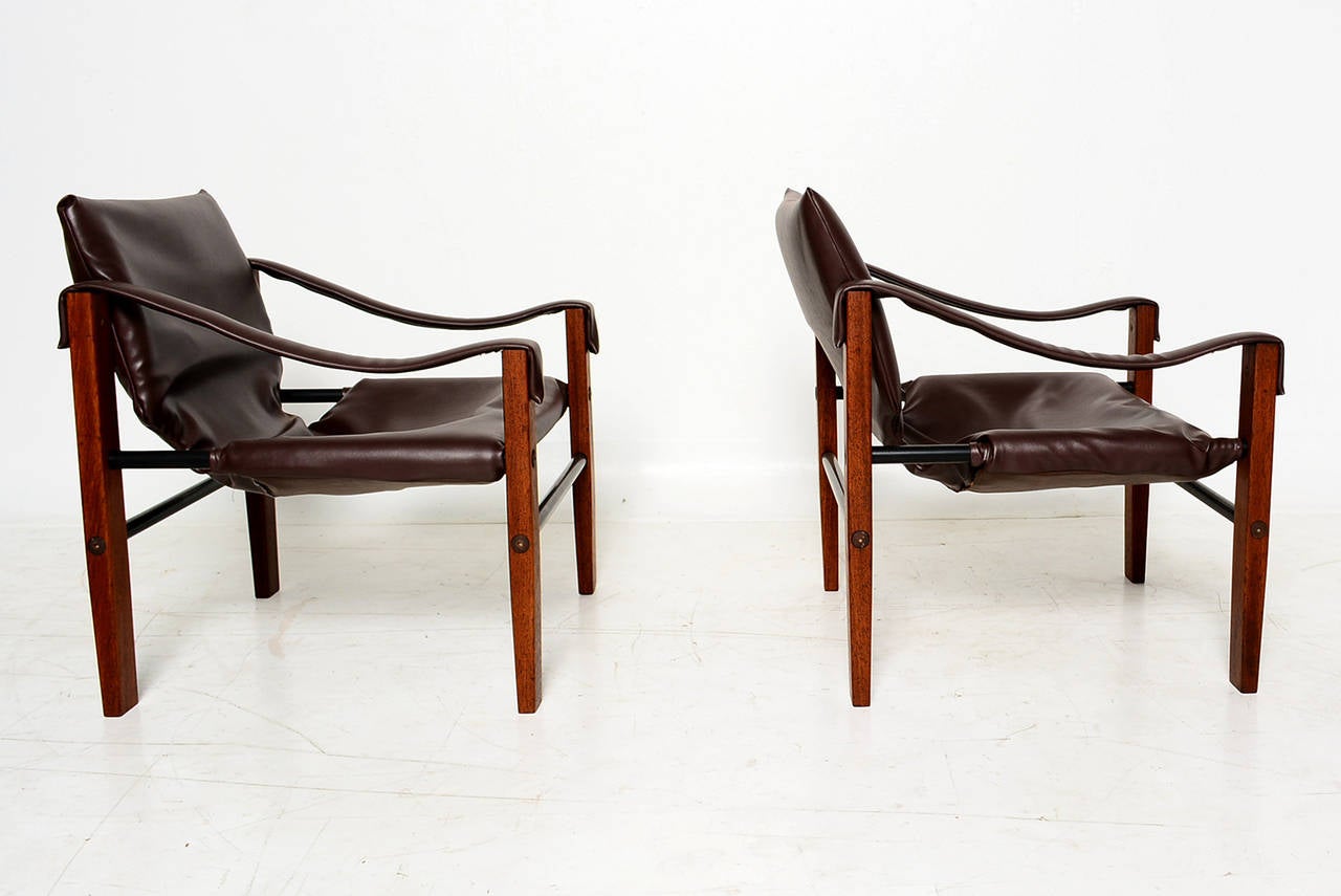 Pair of Arkana Safari Chairs by Maurice Burke 1
