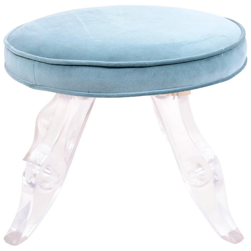 Lucite Vanity Stool