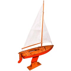 Vintage Sail Boat Model