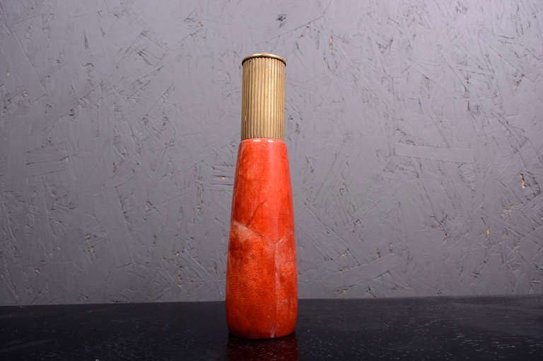 Aldo Tura Parchment Pepper Shaker
