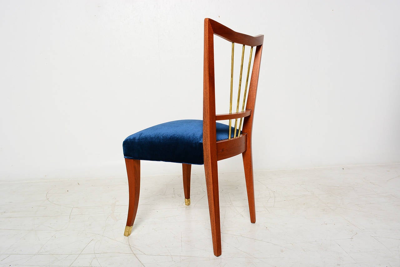 Mid-20th Century Arturo Pani Set of Six Dining Chairs