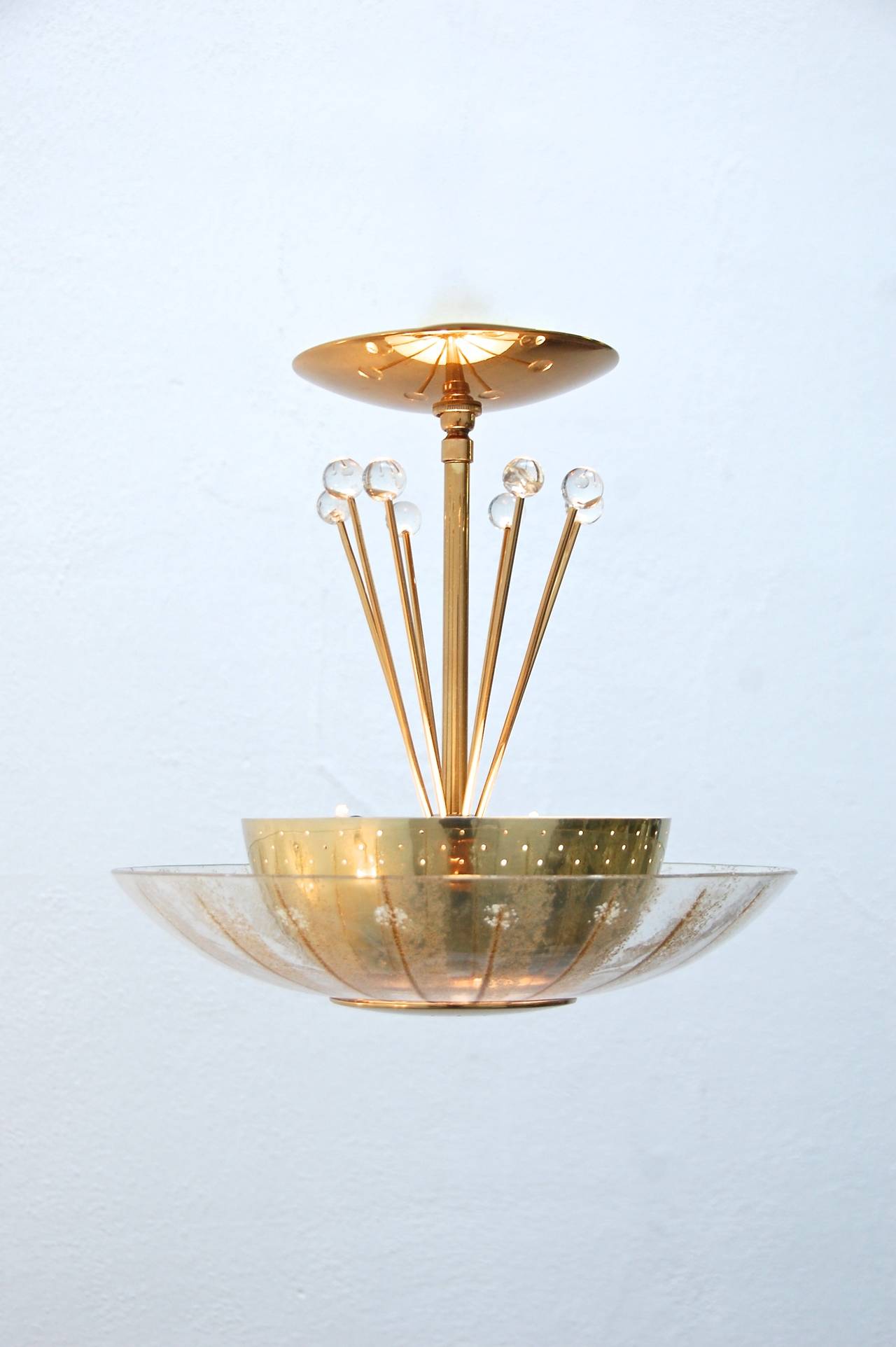 Mid-Century Modern Gerald Thurston for Lightolier Ceiling Fixture II