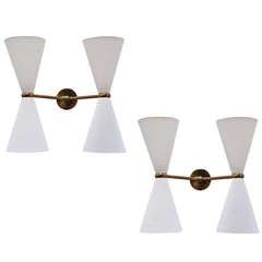 French Double Cone Sconces