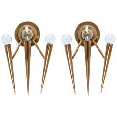 Vintage Italian Spike Sconces