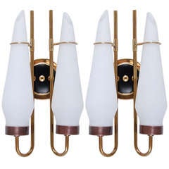 Double Shade Glass Sconces