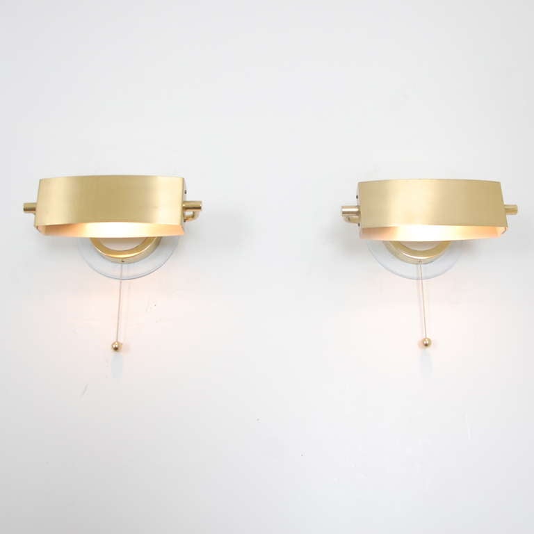 Mid-Century Modern Pair of Jacques Biny Reading Lights