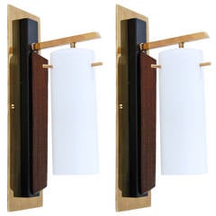 Italian Teak Sconces