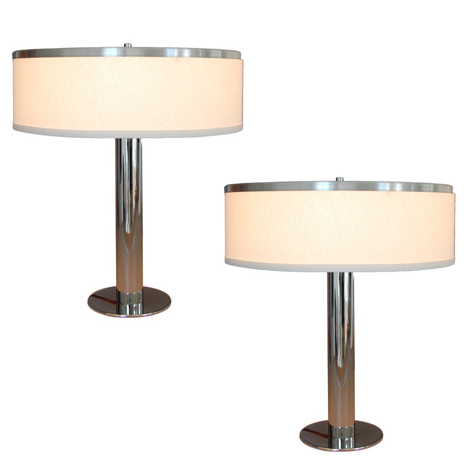 Pair of American Table Lamps