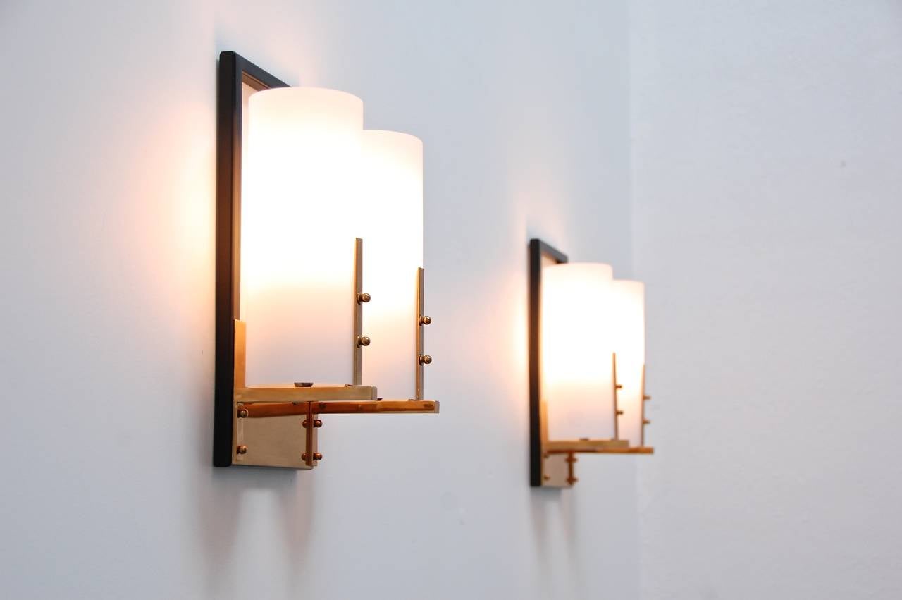 Mid-Century Modern Stilnovo Attributed Sconces