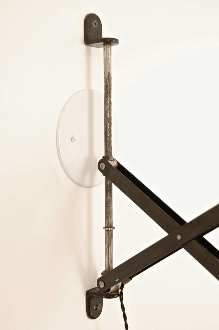 Mid-20th Century Midgard Scissor Wall Lamp by Carl Fischer