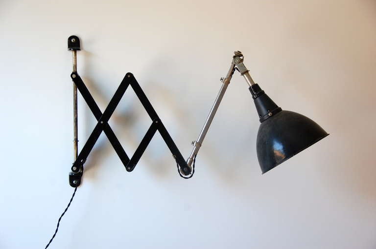 Midgard Scissor Wall Lamp by Carl Fischer 1