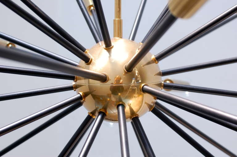 Steel Elliptical Sputnik Chandelier