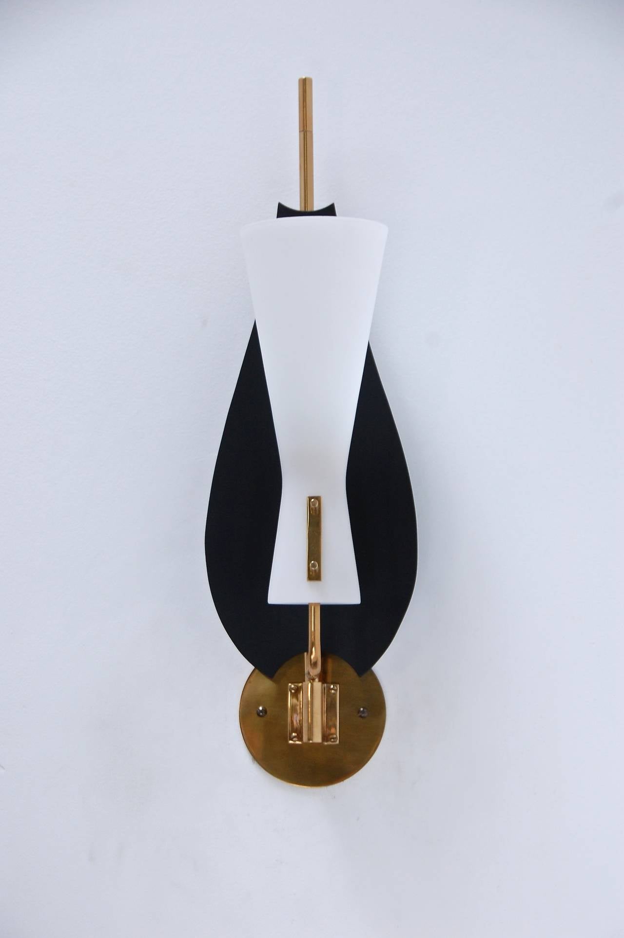 Italian Modern Leaf Sconces For Sale