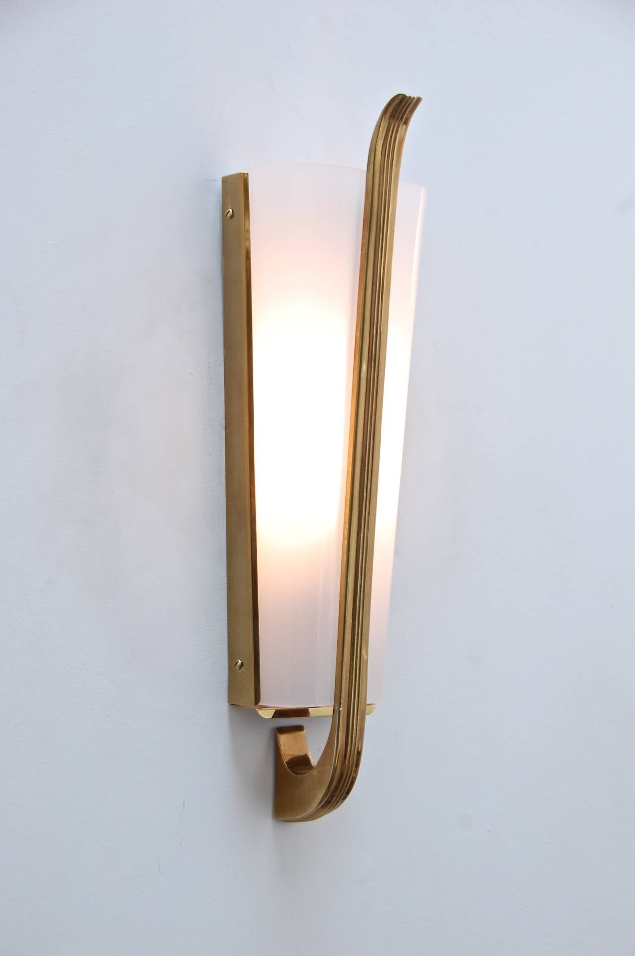Lacquered Italian Lucite Sconce