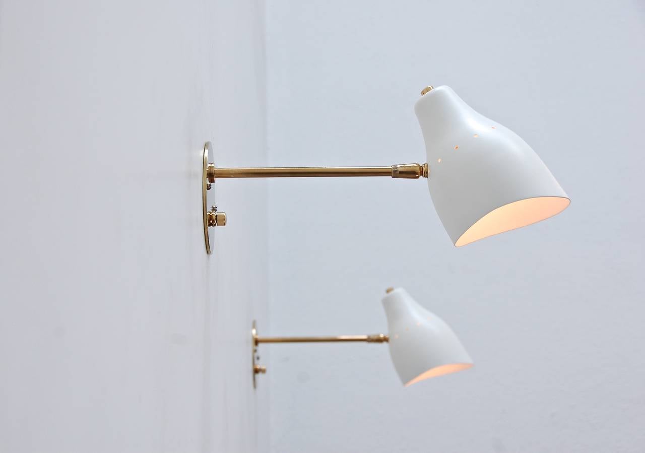 Mid-Century Modern Luread Sconces by Lumfardo Luminaires For Sale