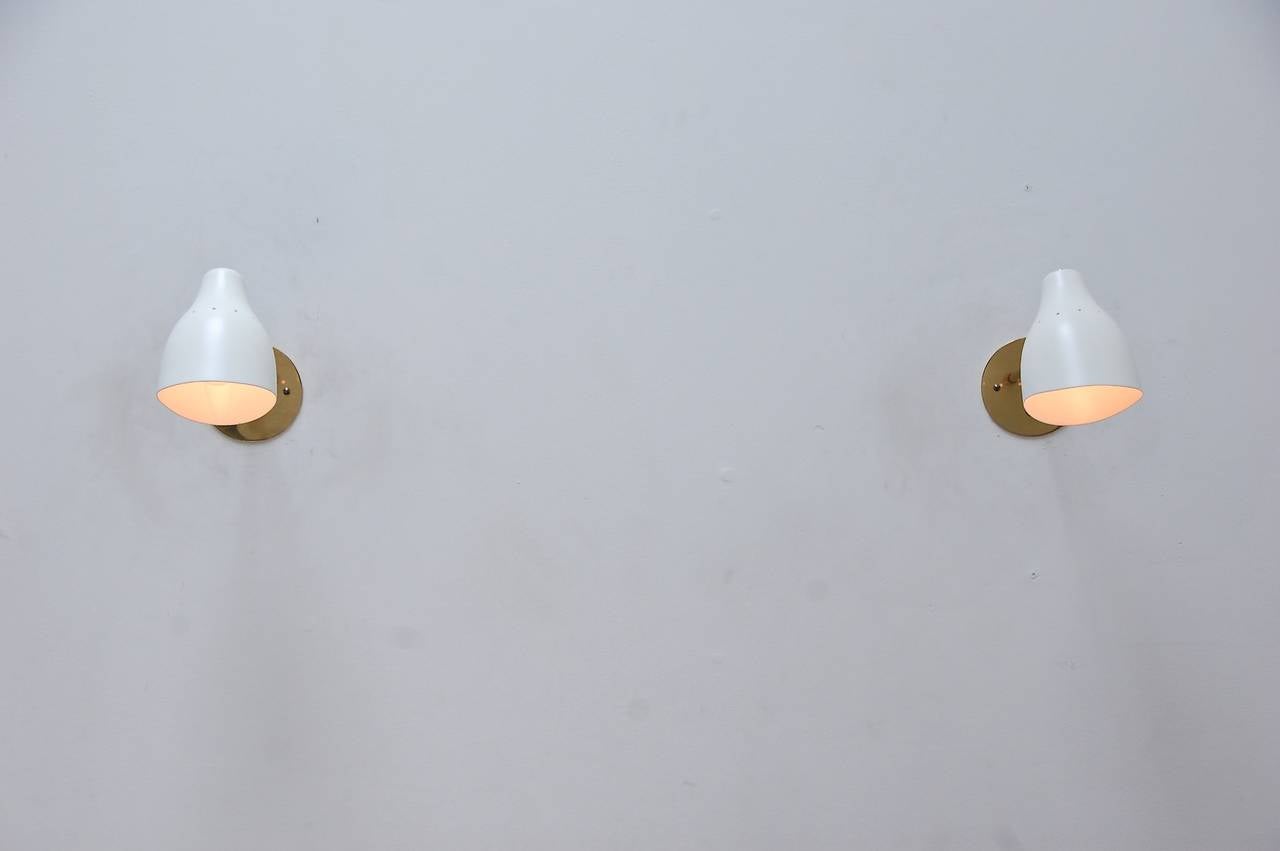 Mid-Century Modern Appliques Luread de Lumfardo Luminaires en vente