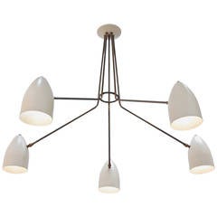 LU Five-Arm Flush Mount Chandelier 11