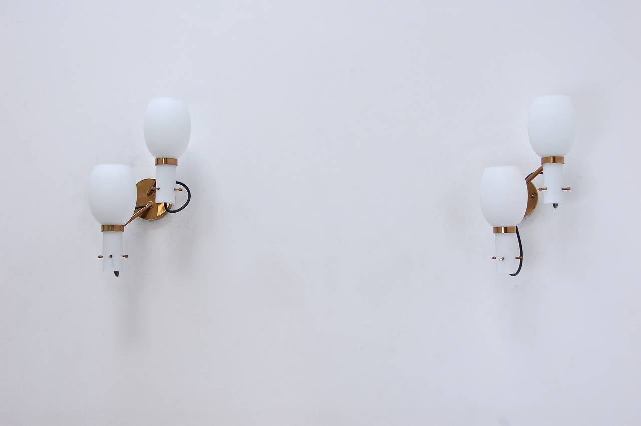 Mid-Century Modern Wall Sconces by Stilnovo