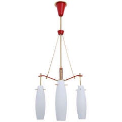 Red Stilnovo Chandelier 3