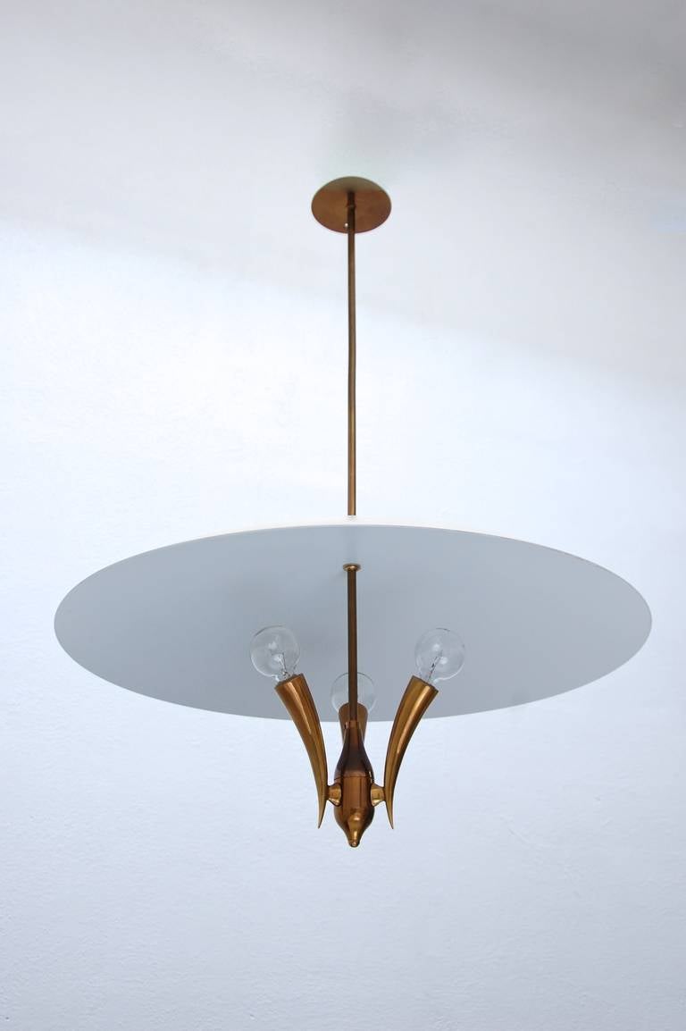 Mid-Century Modern Italian Dome Pendant