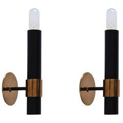 Petite Italian Cylinder Sconces