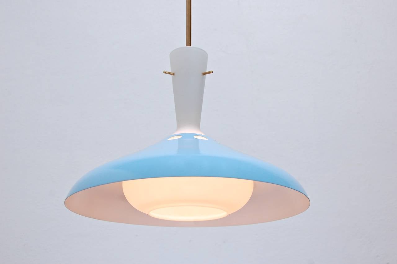 Italian Pendant Light In Excellent Condition In Los Angeles, CA