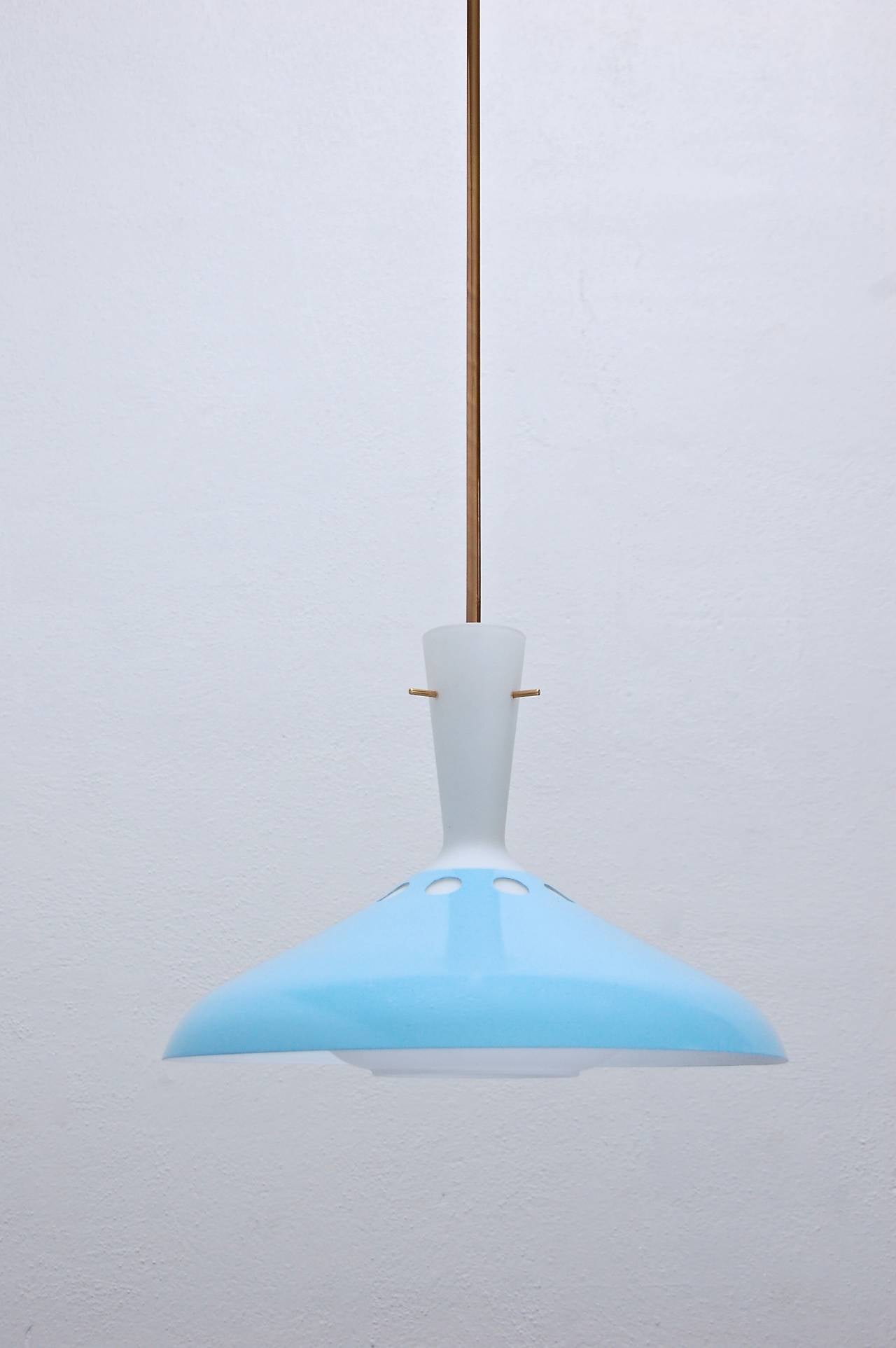 Mid-Century Modern Italian Pendant Light
