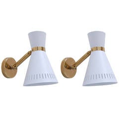 German Perforated Cone Sconces