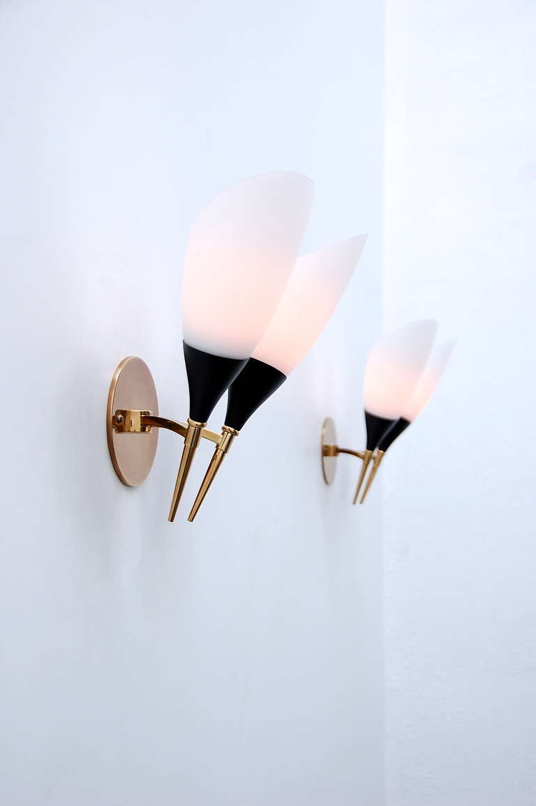 Modern (3) Italian Mid-Century Sconces