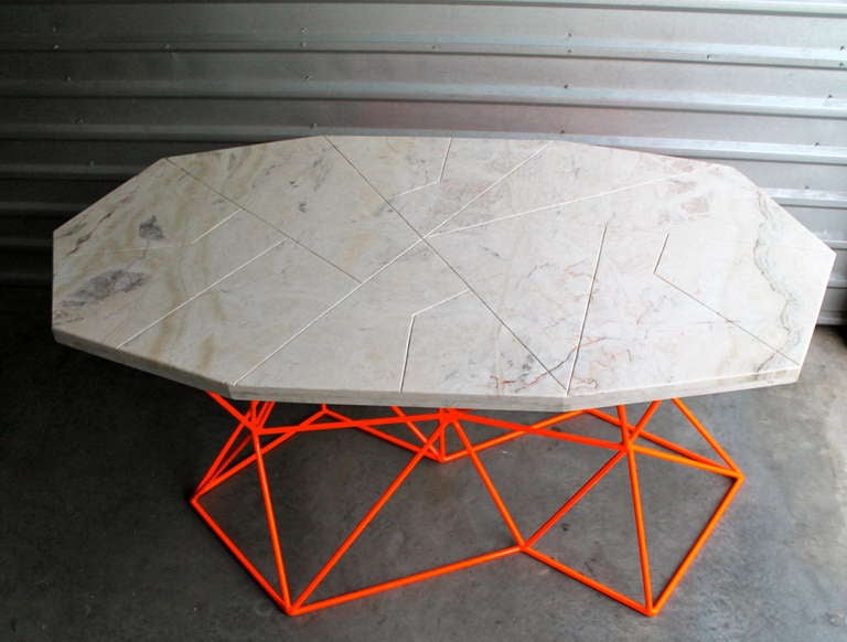 Asymmetrical Marble Dining Table or Desk by Alberto Vieyra, USA 2009 1