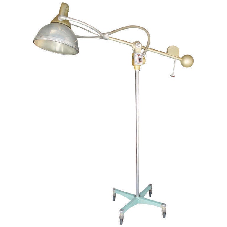 Mid-20th Century Oversized Surgical Articulating Counterbalance Lamp