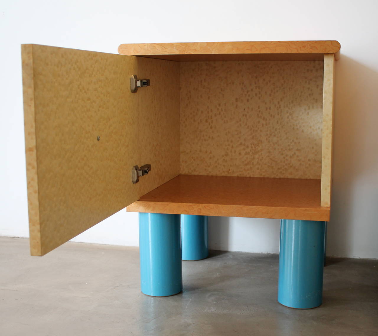 Post-Modern Rare Memphis End Tables by Ettore Sottsass and Marco Zanini. Austria, 1980s