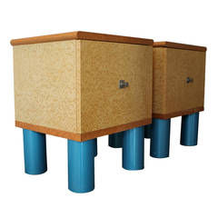 Rare Memphis End Tables by Ettore Sottsass and Marco Zanini. Austria, 1980s