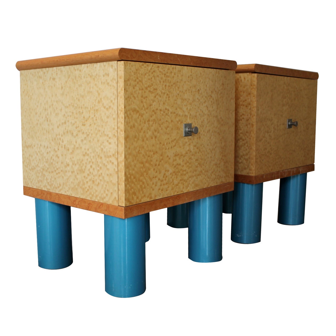 Rare Memphis End Tables by Ettore Sottsass and Marco Zanini. Austria, 1980s
