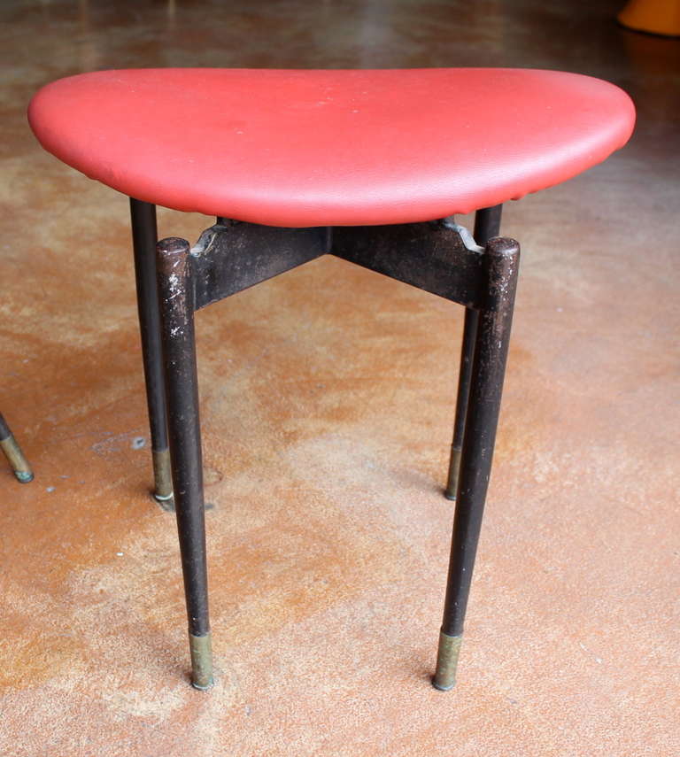 Metal Chair and Stool from 