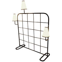 Jean Royère Croisillon Room Divider and Luminaire, France, 1949