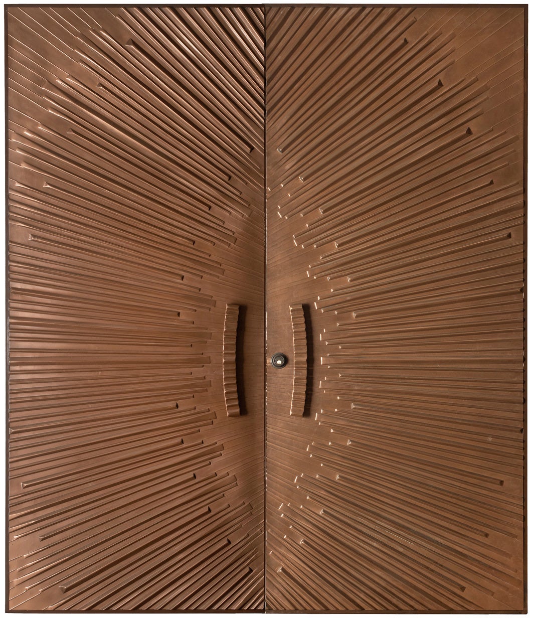 California Modern Sunburst Doors by Kaylien c.1970.