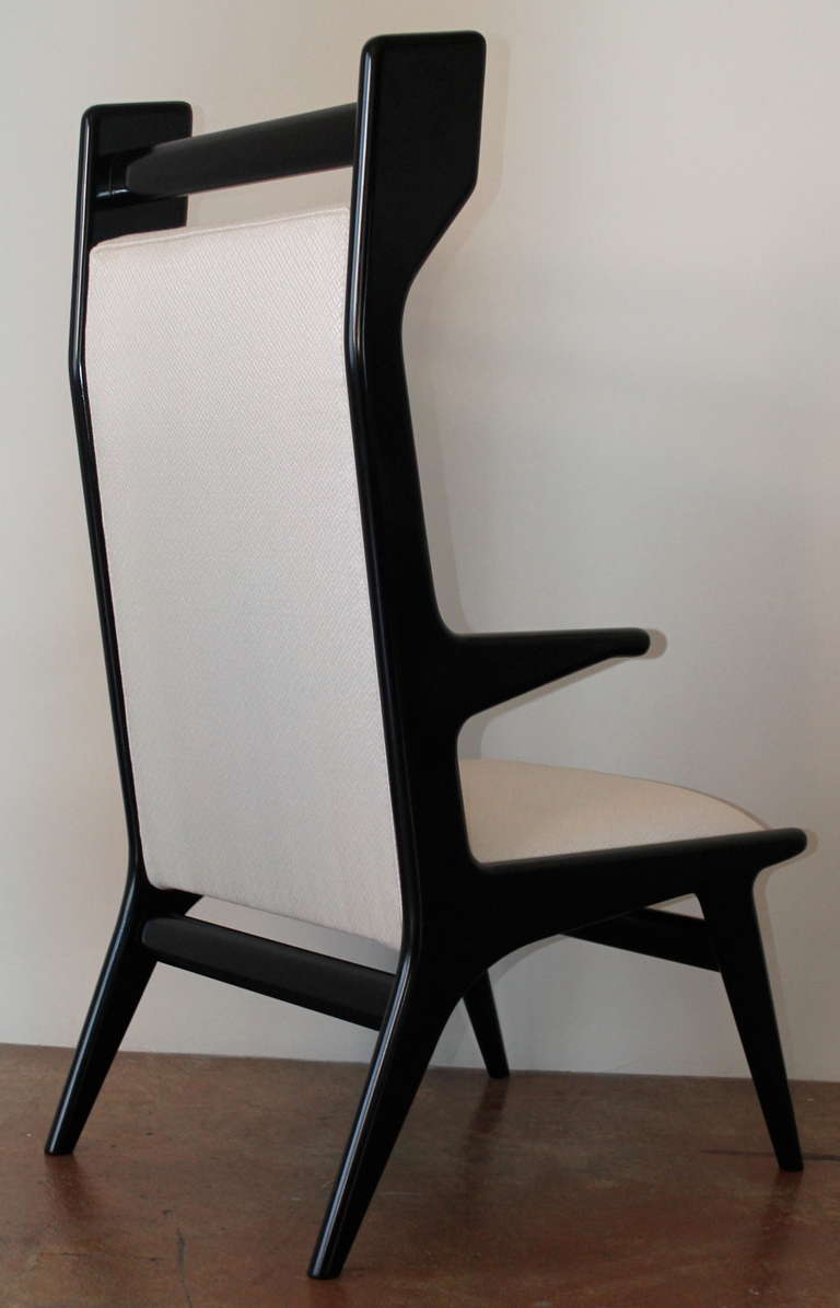 Set of Six 1960s Italian Sculptural Dining Chairs In Good Condition For Sale In San Diego, CA