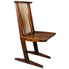 Original Black Walnut Conoid Chair by George Nakashima, 1970