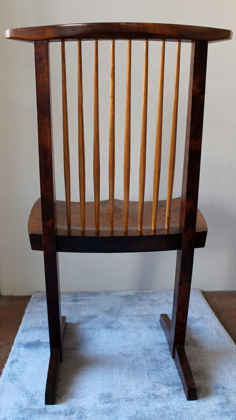 Late 20th Century Original Black Walnut Conoid Chair by George Nakashima, 1970