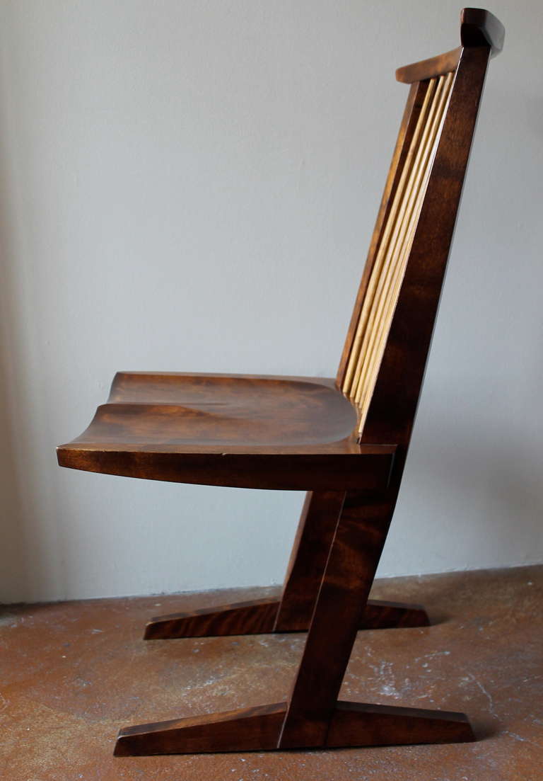 Hickory Original Black Walnut Conoid Chair by George Nakashima, 1970