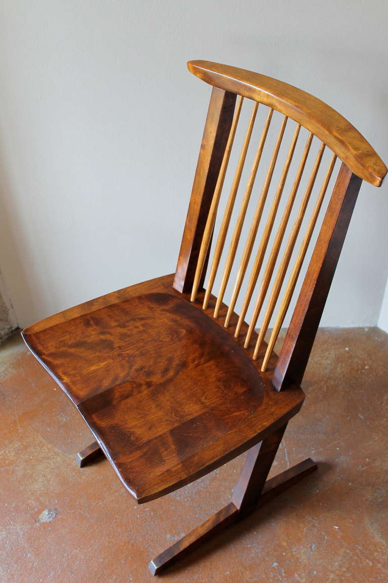 Original Black Walnut Conoid Chair by George Nakashima, 1970 3
