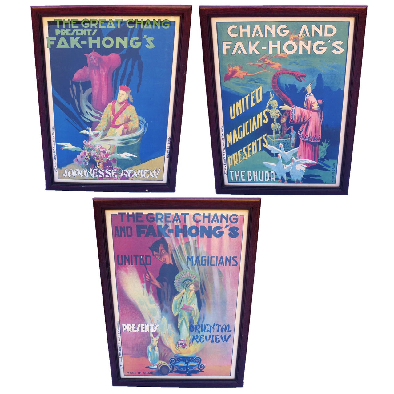 The Great Chang Original 1930s Magic Posters For Sale