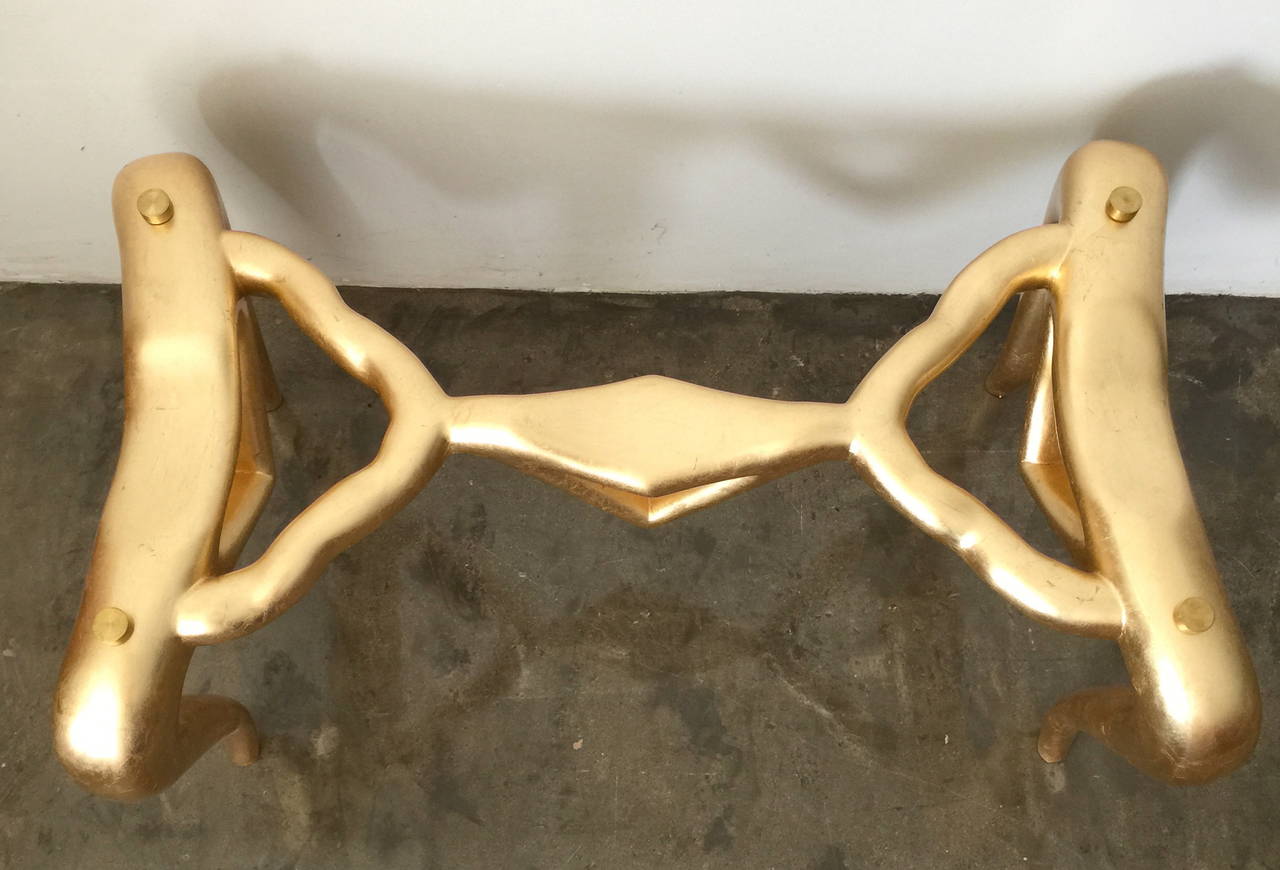 Brass Néo-Surrealista Coffee Table by Alberto Vieyra and Jorge Quiroz For Sale