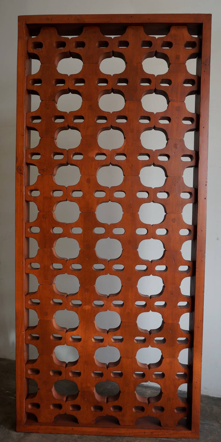 Mid-Century Modern Set of Three Mexican Modernist Architectural Salvage Screens, circa 1960