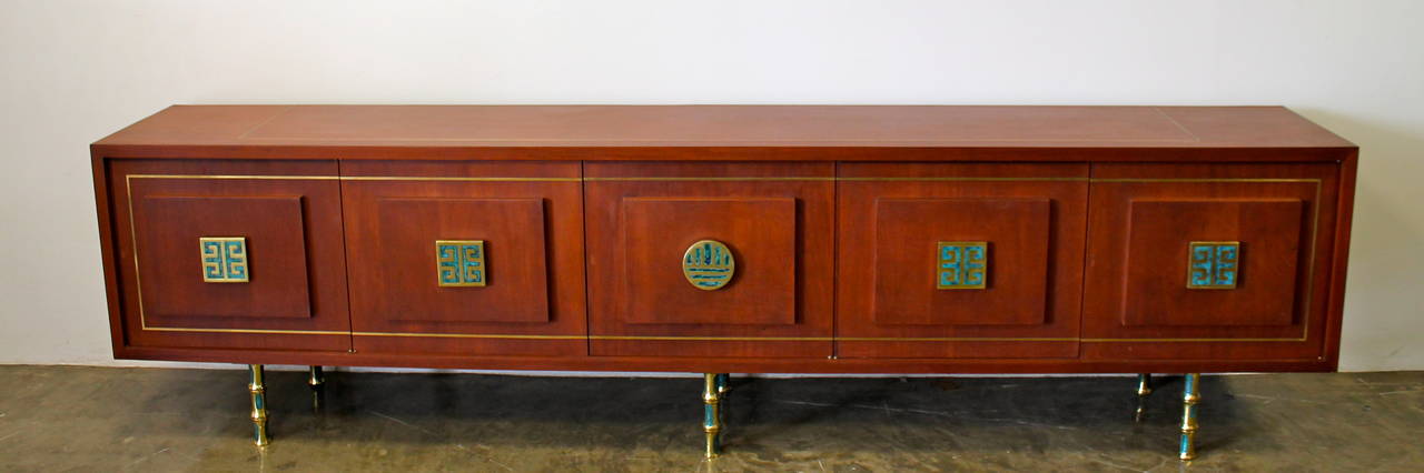 Mid-Century Modern Stunning 1950s Frank Kyle Credenza  For Sale