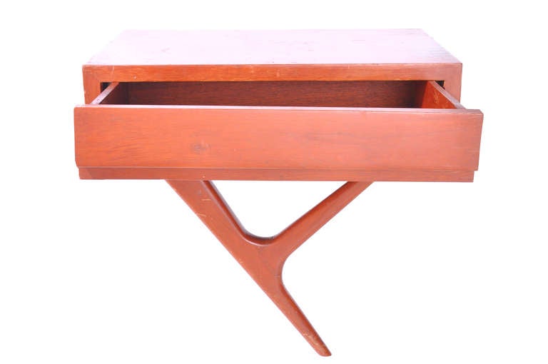 Rare Wall Mounted Nightstands by Eugenio Escudero. Mexico City c.1960's