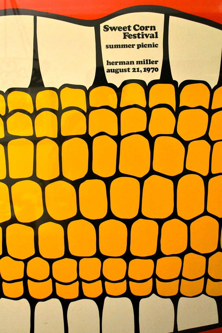 Vintage first edition advertising poster   designed by 
Stephen Frykholm for the Herman Miller Summer Picnic (1970)

These posters, particularly the older ones, are highly collectible.
The Frykholm posters are part of the permanent collections