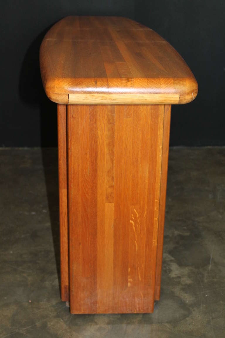 Rare Console Table by California Craftsman Lou Hodges c.1976 2