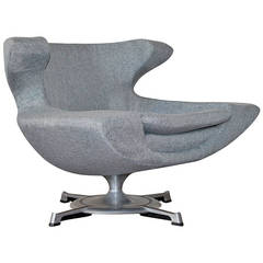 Rare Wingback Chair by Hans-Erik Johansson, Sweden, 1966